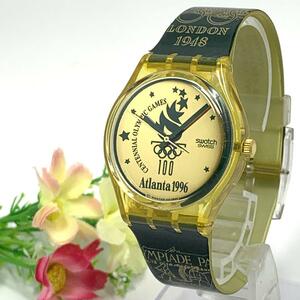 279 Swatch スウォッチ メンズ 腕時計 Atlanta 1996 OLYMPIC オリンピック 新品電池交換済 クオーツ 希少 ビンテージ レトロ アンティーク
