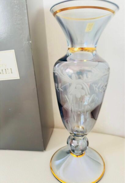 花瓶高さ約26 Cmガラス 花器 レトロ インテリア 飾り 可愛い