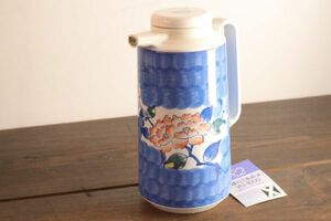昭和レトロ 未使用 象印 ハミルポットVU-1000 1.0L 魔法瓶 山茶花 卓上 ZOJIRUSHI ZA465