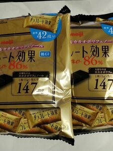 2袋　チョコレート効果86%　 meiji　高カカオチョコレート　高カカオポリフェノール　明治