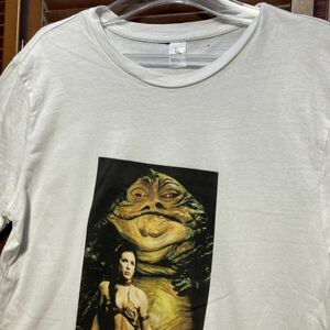 1スタ 再落無し AHGD 白 ムービー Tシャツ スターウォーズ STARWARS レイア姫 ジャバザハット 90s 00s ビンテージ 古着 卸