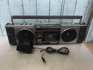 Hitachi Hitachi radio-cassette pa disco PERDISCO TRK-LX2, scratch dirt equipped used present condition goods Junk (140s)