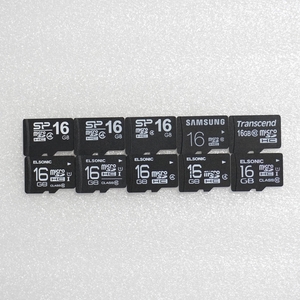 ■ microSDHC 16GB ■ まとめて 10枚セット / 動作品 フォーマット済 ジャンク 扱い microsd MicroSD シリコンパワー 等/ Ｆ056