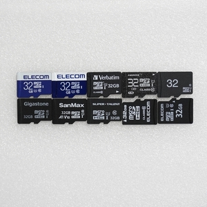 ■ microSDHC 32GB ■ まとめて 10枚セット / 動作品 フォーマット済 ジャンク 扱い エレコム等 microsd microSD / F076