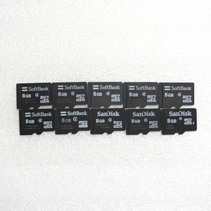 ■ microSDHC 8GB ■ まとめて 10枚セット / 動作品 フォーマット済 ジャンク 扱い microsd microSD / F078