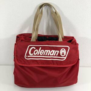 G※ Coleman コールマン ニューオーガナイザー バッグ レッド 赤 高さ 約27cm 横幅 約47cm 奥行き 約38cm 傷 汚れ ベタ付き有り アウトドア