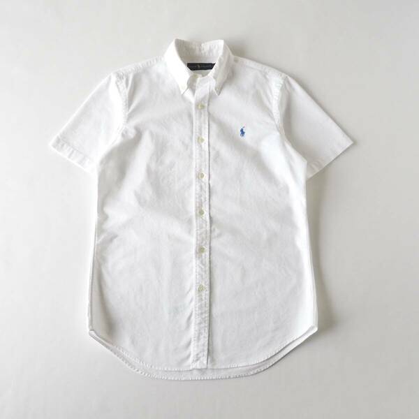 ラルフローレン　Ralph Lauren　BDシャツ　半袖　ホワイト　青ポニー　美品　メンズ