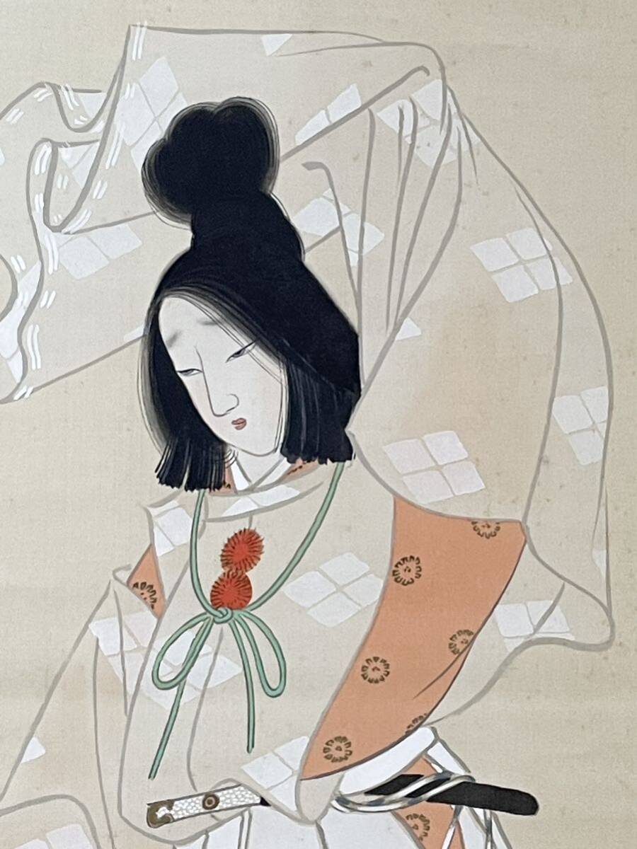 Yahoo!オークション -「上村松園 掛け軸」(人物、菩薩) (日本画 Yahoo!オークション -「上村松園 掛け軸」(人物、菩薩) (日本画