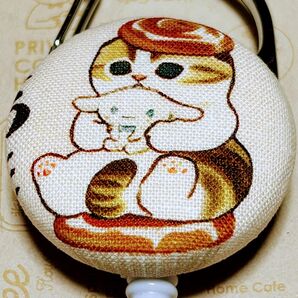 リールキーホルダー A270★ハンドメイド シナモンにゃんこ