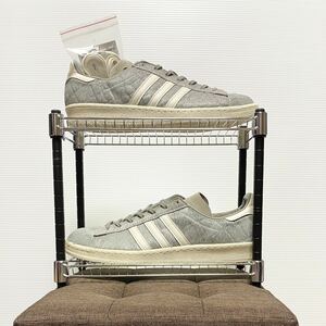 アディダスオリジナルス　キャンパス　80S ハラコ US10 / 28.0cm adidas originals スニーカー 靴　グレー　ホワイト　灰　白 