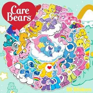 ケアベア ステッカー 50枚セット PVC 防水 シール Care Bears アメリカ くま クマ テディベア キャラクター グッズ アニメ 映画