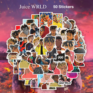 Juice WRLD ステッカー 50枚セット PVC 防水 シール ジュースワールド ラッパー ラップ HIP HOP ヒップホップ エモラップ