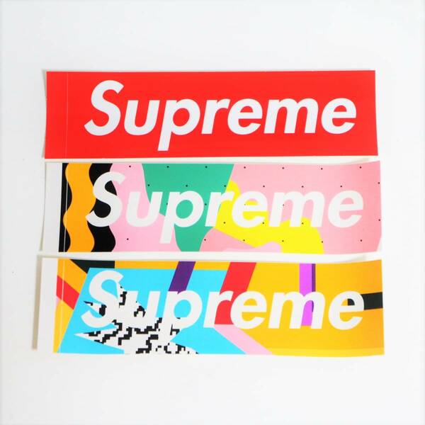 Supreme ボックスロゴステッカー３枚セット ！ シュプリーム ボックスロゴ 新品 即日出荷