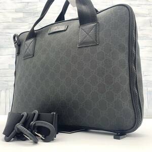 A4*[ редкий трудно найти товар ]GUCCI Gucci GGs шкив m2way портфель портфель плечо .. ручная сумка плечо бизнес черный чёрный 