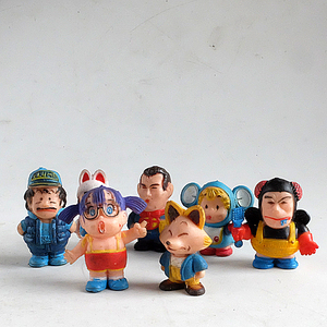 Dr スランプアラレちゃん　塩ビ人形６個６種　中古　菓子玩具
