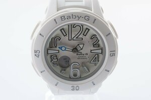 稼働品 カシオ ベイビージー ラウンド ホワイト BGA-170 クォーツ レディース 腕時計 CASIO Baby-G