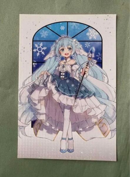 雪ミク2019 アニメイト 特典 ポストカード 初音ミク
