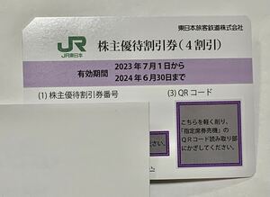 送料無料 コード通知可 配送可　JR東日本 株主優待券　有効期限:2024/6/30