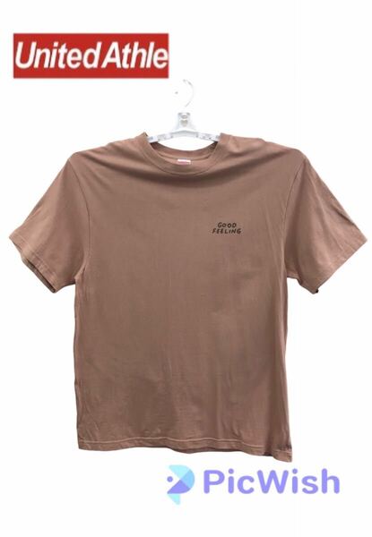 United Athle プリントTシャツ ローズピンク色【3030593】