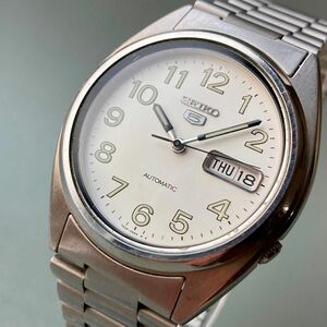 【動作品】セイコー 5 腕時計 2000年 平成12年 自動巻き メンズ