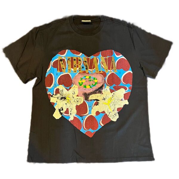 ニルバーナ Nirvana ハート シェイプド ボックス heart tee