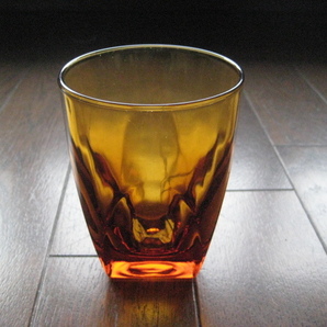 ☆ヘーゼルアトラス ロックグラス タンブラー アンバー ハニーゴールド