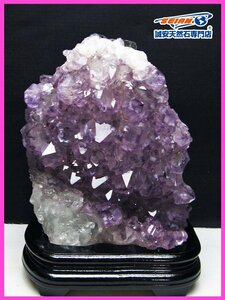 1 jpy start!. cheap *5Kg Brazil production amethyst cluster pedestal attaching [T603-9827]