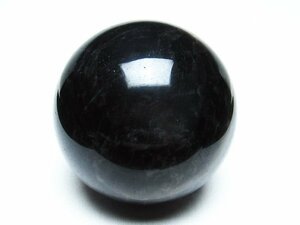 . cheap * super-rare ultimate goods natural AAAmoli on original natural black crystal circle sphere 81mm [T572-9796]