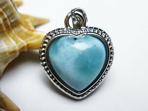 . cheap * super-rare super-beauty goods AAA class natural lalima- Heart pendant [T495-3854]