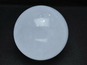 誠安◆天然石最高級品カルサイト丸玉 82mm [T461-10543]