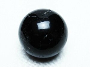 誠安◆超レア最高級天然モリオン 純天然 黒水晶 原石 29mm [T220-8390]