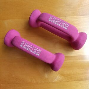 BE BEAUTY BODY ダンベル 1kg×2個セット ピンク