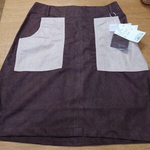 URBAN RESEARCH フェイクスエード配色スカート