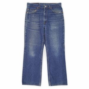 ヒゲ 美色 リーバイス Levi's 00s 517-0217 デニムパンツ USA製 ブーツカット フレア ビンテージ (-2116) ブルー / 青 W34 L29