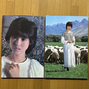 松田聖子　木製パネルポスター　2個セット　当時物　昭和　80年代　アイドル　希少　レア