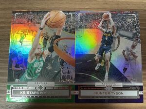 99枚限定　2023-24 Panini photogenic kristaps porzingis hunter tyson RC NBAカード　パラレル2枚セット　大活躍！　プレーオフ！