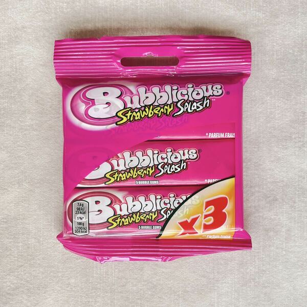 bubblicious【日本販売終了】バブリシャス　バブルガム　フーセンガム3本