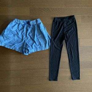 UNIQLO ショートパンツ　130・トップバリュスパッツ　120