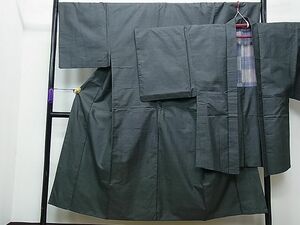 平和屋野田店■男性　本場大島紬　アンサンブル　80亀甲　逸品　CAAA8367gh