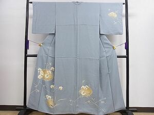 平和屋1■訪問着　駒刺繍　枝花文　暈し染め　金銀彩　逸品　CAAD9533ze