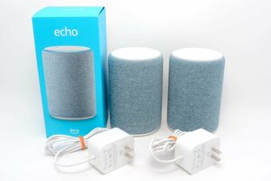 [ beautiful goods / rare color 2 pcs ]Amazon Echo no. 3 generation with Alexa Amazon eko - Smart speaker twilight blue ×2 pcs. set #46864687