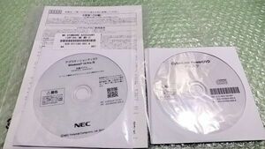 SA4 取説付 NEC Windows10 2枚組 Ｍ****/E-3 Ｍ****/B-3 アプリケーションディスク PowerDVD ディスク