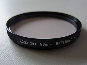 送料94円～　CANON　キャノン　SKYLIGHT　1x　58mm　管理no.1