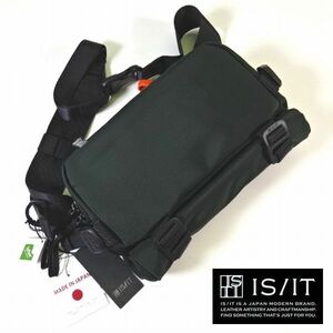 新品 IS/IT イズイット 定価1.81万 Teflon 日本製 2WAY ショルダーバッグ ボディーバッグ メンズ 男性 紳士用