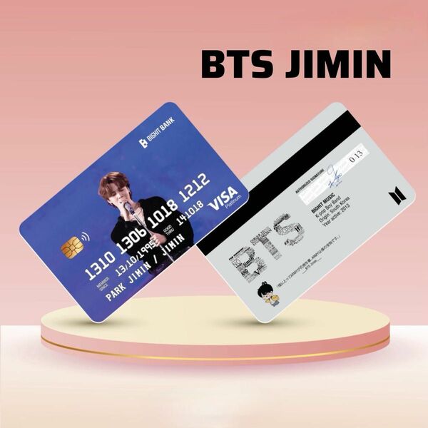 BTS JIMIN ビーティーエス ジミン　クレジットカード風　PVCカード