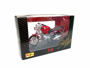 ☆新品☆未開封☆ Maisto　1:18　Special Edition　BMW R1100R　ワインレッド　オートバイ　模型　コレクション　ミニカー