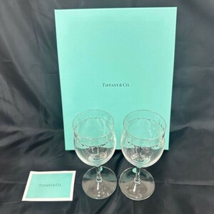 K803-O50-262 TIFFANY&Co. ティファニー スウィング ワイングラス ペア 2客セット 洋食器 箱付き 約口径5.4×高さ6.3cm ⑩