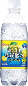 アイリスオーヤマ 炭酸水 富士山の強炭酸水 レモン 500ml ×24本