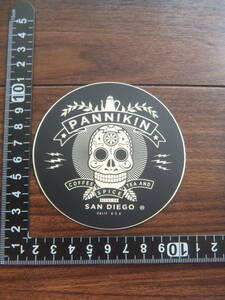 * new goods U.S. not for sale [Pannikin Coffee & Tea] old shop California import sticker limited exhibition * postage 230 jpy ~