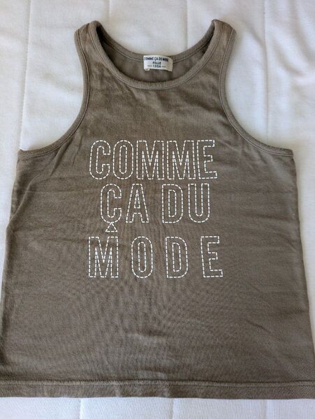 コムサデモード COMME CA DU MODE タンクトップ ノースリーブ 130センチ ベージュ
